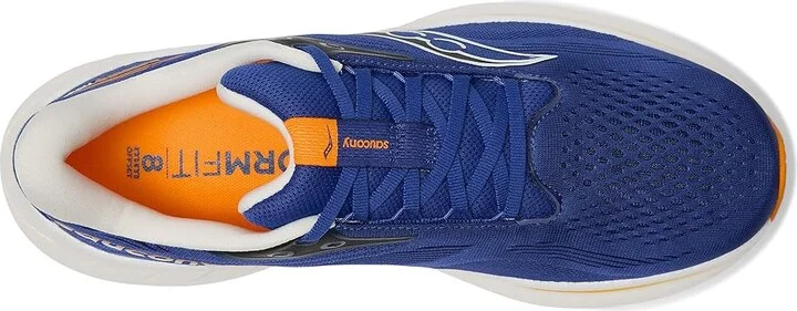 Saucony Ride 18 Men's Running Shoes Azurite/Peel : 9 EE - Wide, Leather - Image 2