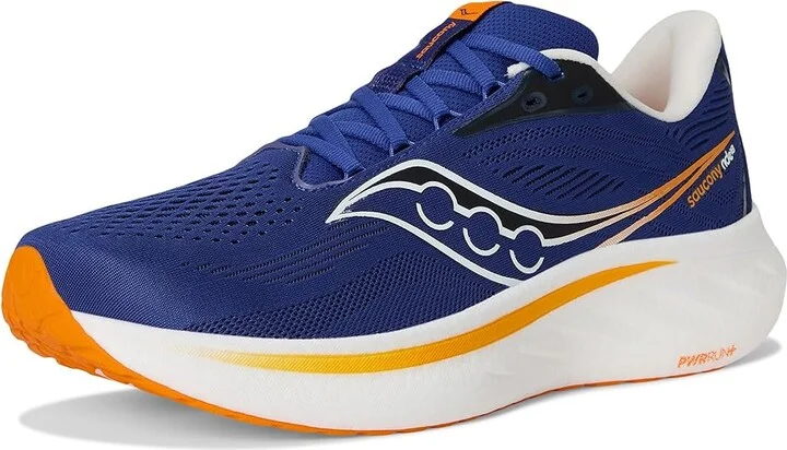 Saucony Ride 18 Men's Running Shoes Azurite/Peel : 9 EE - Wide, Leather - Image 5