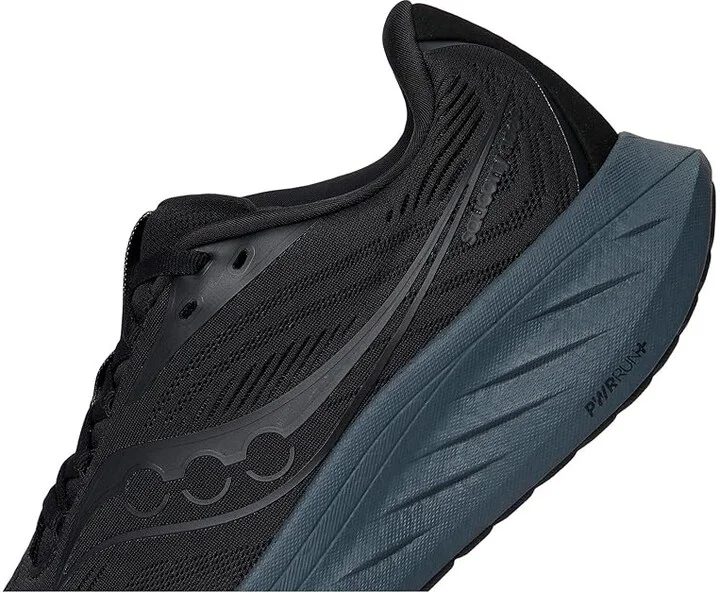 Saucony Ride 18 Men's Running Shoes Black/Shadow : 8.5 D - Medium, Leather - Image 7