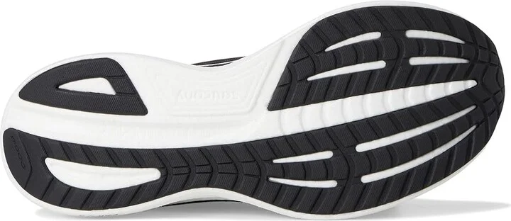Saucony Ride 18 Men's Running Shoes Black/White : 12 EE - Wide, Leather - Image 3