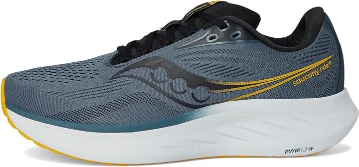 Saucony Ride 18 Men's Running Shoes Dusk/Pollen : 8.5 D - Medium, Leather - Image 6