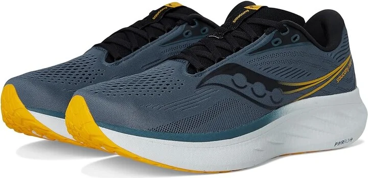 Saucony Ride 18 Men's Running Shoes Dusk/Pollen : 8.5 D - Medium, Leather