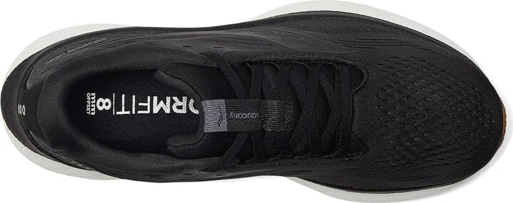 Saucony Ride 18 Women's Running Shoes Black/Gum : 8 B - Medium, Leather - Image 2