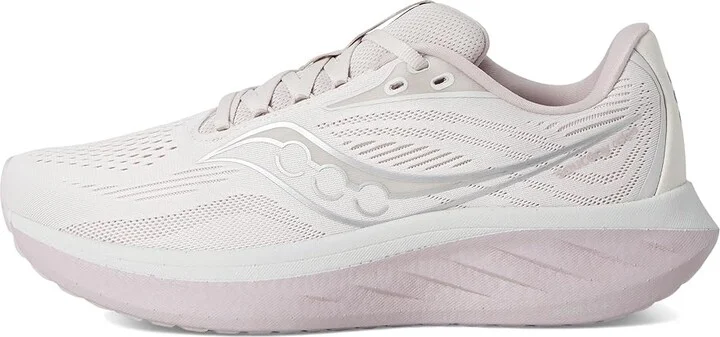 Saucony Ride 18 Women's Running Shoes Moon/Woodrose : 6.5 B - Medium, Leather - Image 6