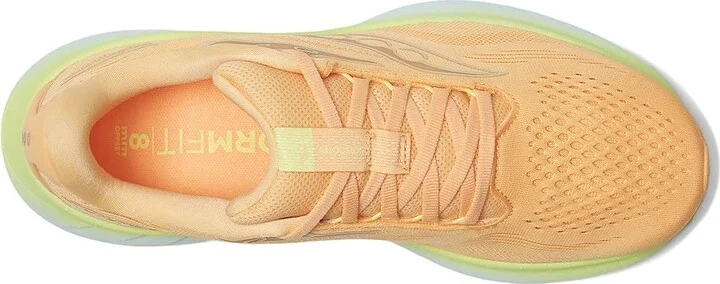 Saucony Ride 18 Women's Running Shoes Peach/Sunny : 11 B - Medium, Leather - Image 2