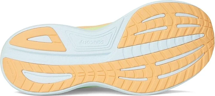 Saucony Ride 18 Women's Running Shoes Peach/Sunny : 11 B - Medium, Leather - Image 3