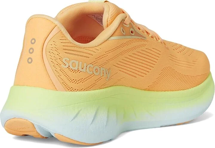 Saucony Ride 18 Women's Running Shoes Peach/Sunny : 11 B - Medium, Leather - Image 4