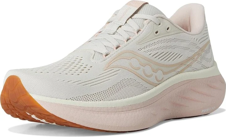 Saucony Ride 18 Women's Running Shoes Quartz/Peony : 11 B - Medium, Leather - Image 5