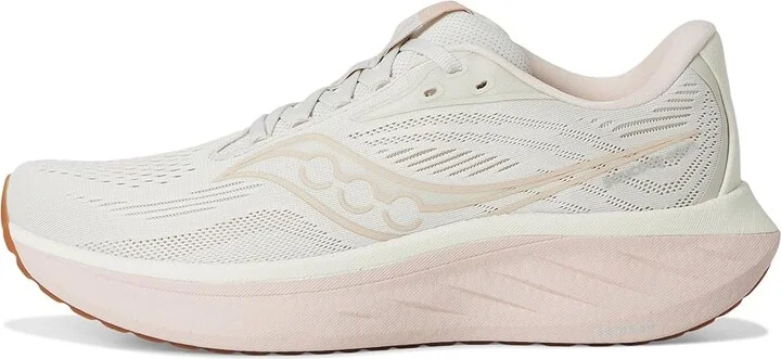 Saucony Ride 18 Women's Running Shoes Quartz/Peony : 11 B - Medium, Leather - Image 6