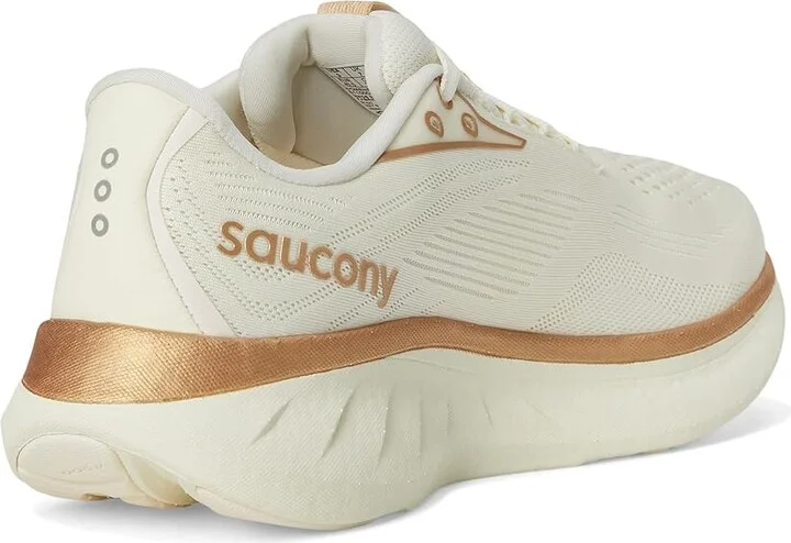 Saucony Ride 18 Women's Running Shoes Vanilla : 6.5 B - Medium, Leather - Image 4
