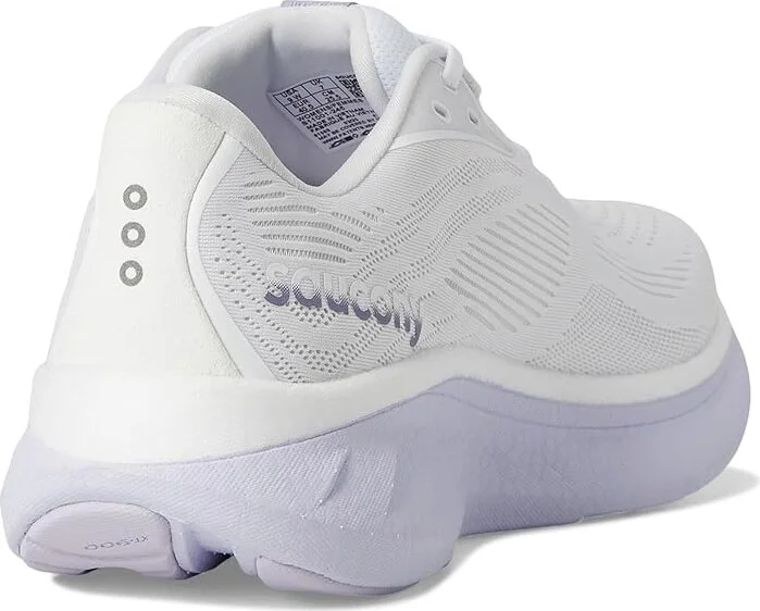Saucony Ride 18 Women's Running Shoes White/Thistl : 7 D - Wide, Leather - Image 4