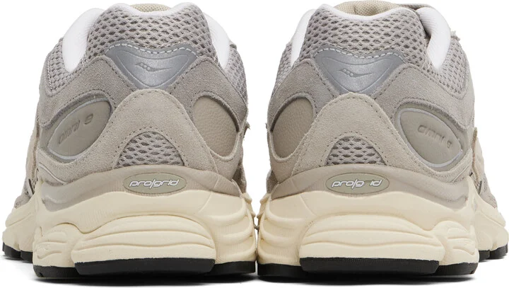 Saucony Taupe ProGrid Omni 9 Premium Sneakers - Image 2