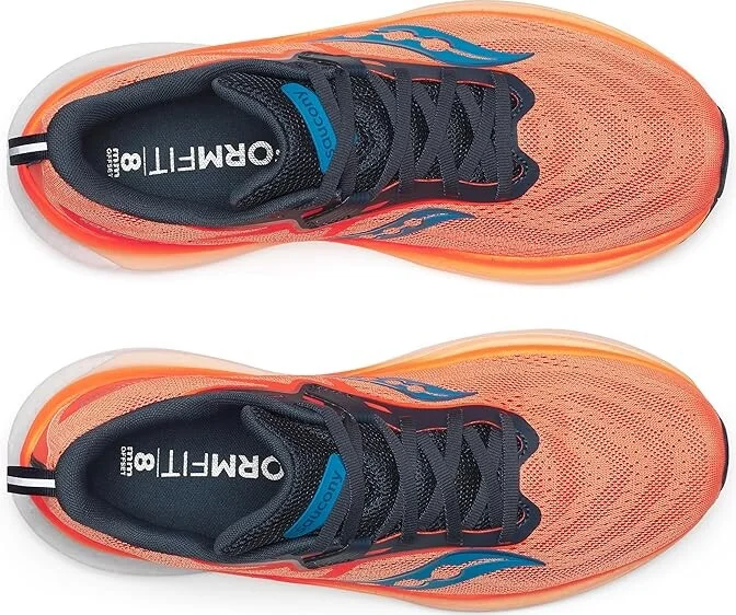 Saucony Tempus 2 Men's Running Shoes Viziorange/Dusk : 12.5 D - Medium, Rubber - Image 2
