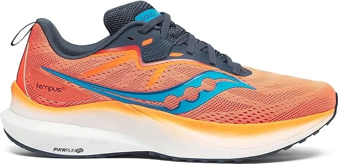 Saucony Tempus 2 Men's Running Shoes Viziorange/Dusk : 12.5 D - Medium, Rubber - Image 6