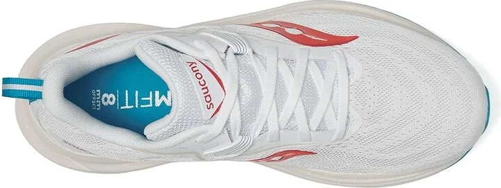 Saucony Tempus 2 Women's Running Shoes White/Cayenne : 7.5 B - Medium, Rubber - Image 2