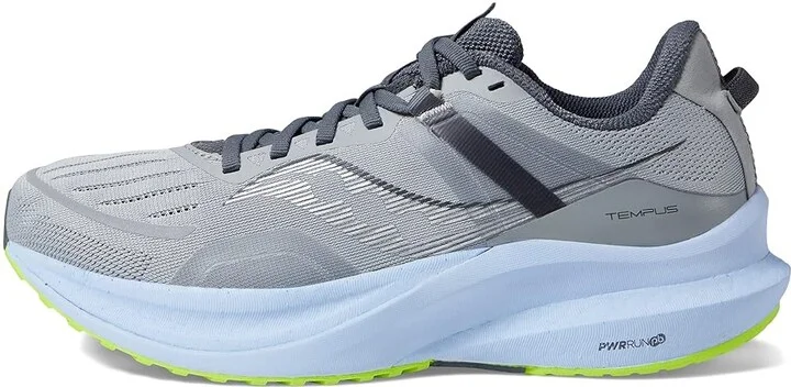 Saucony Tempus Women's Shoes Fossil/Ether : 5 D - Wide, Synthetic/Textile - Image 6