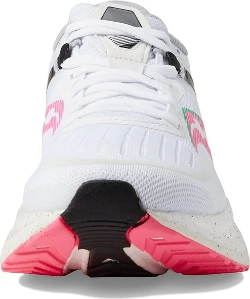 Saucony Tempus Women's Shoes White/Vizi Pink : 5 B - Medium, Synthetic/Textile - Image 3