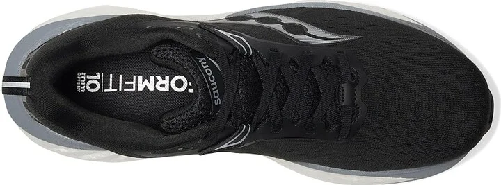 Saucony Triumph 22 Men's Running Shoes Black/White : 11 D - Medium, Rubber - Image 2