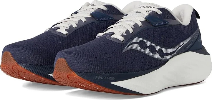 Saucony Triumph 22 Men's Running Shoes Navy/Gum : 14 D - Medium, Rubber