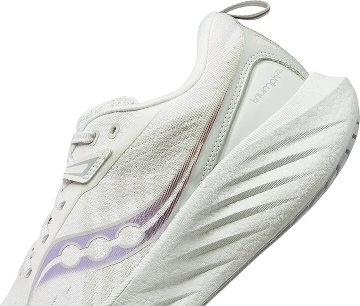 Saucony Triumph 22 Women's Running Shoes White/Foam : 9 B - Medium, Rubber - Image 4