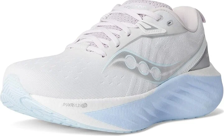 Saucony Triumph 22 Women's Running Shoes White/Ice Melt : 5.5 B - Medium, Rubber - Image 5