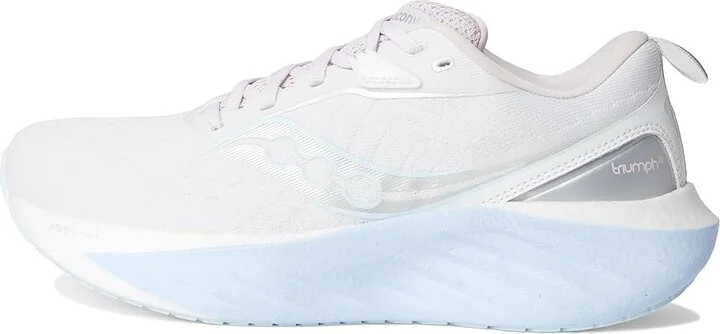 Saucony Triumph 22 Women's Running Shoes White/Ice Melt : 5.5 B - Medium, Rubber - Image 6