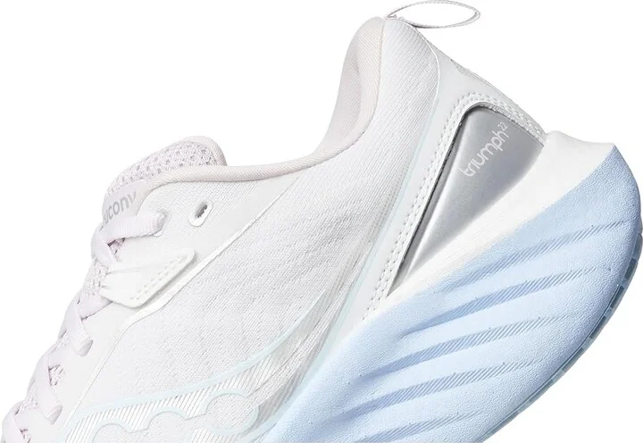 Saucony Triumph 22 Women's Running Shoes White/Ice Melt : 5.5 B - Medium, Rubber - Image 7