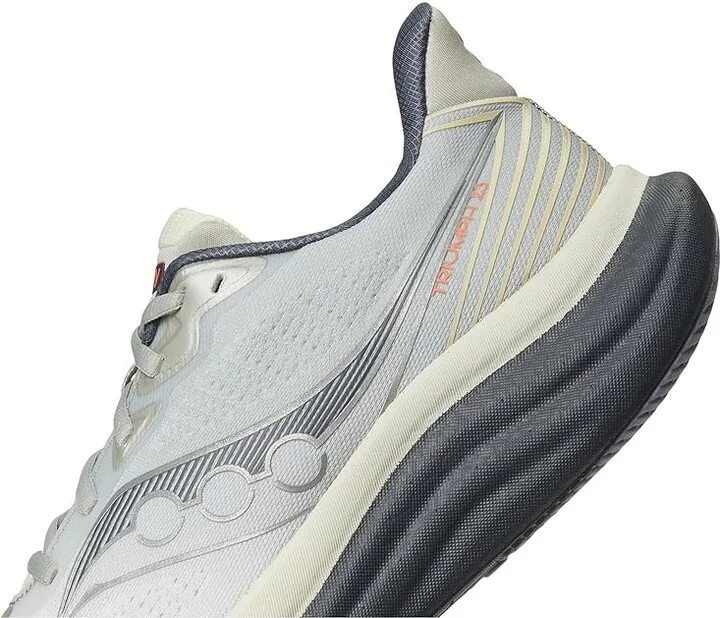 Saucony Triumph 23 Men's Running Shoes Grey/Shadow : 13 EE - Wide, Textile - Image 7