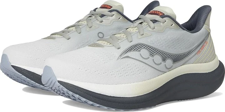 Saucony Triumph 23 Men's Running Shoes Grey/Shadow : 13 EE - Wide, Textile
