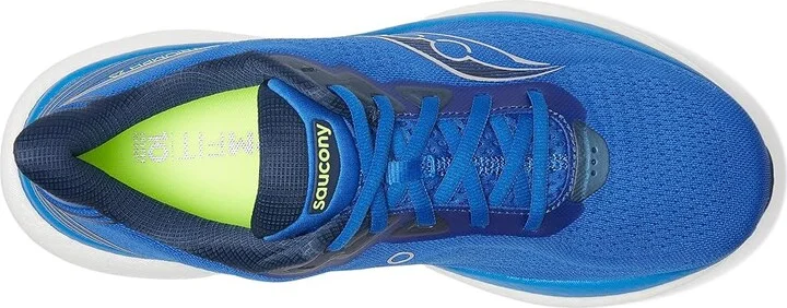 Saucony Triumph 23 Men's Running Shoes Lapis/Silver : 14 EE - Wide, Textile - Image 2