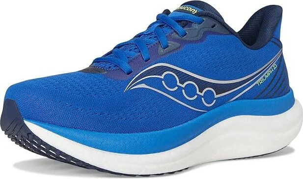 Saucony Triumph 23 Men's Running Shoes Lapis/Silver : 14 EE - Wide, Textile - Image 5
