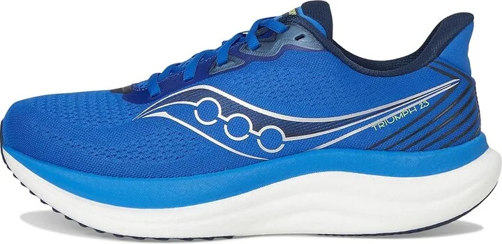 Saucony Triumph 23 Men's Running Shoes Lapis/Silver : 14 EE - Wide, Textile - Image 6