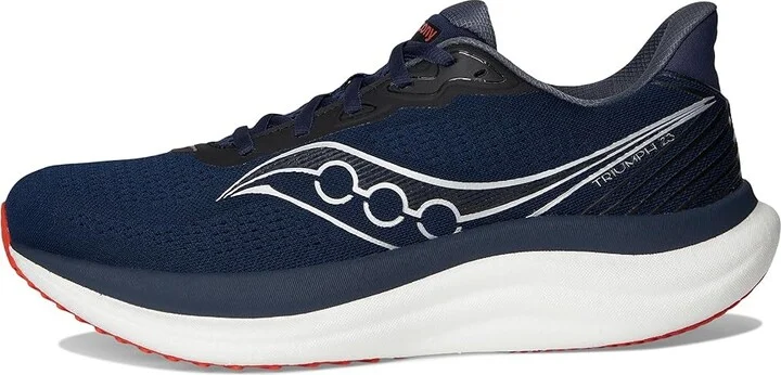 Saucony Triumph 23 Men's Running Shoes Navy/Red : 11 D - Medium, Textile - Image 6