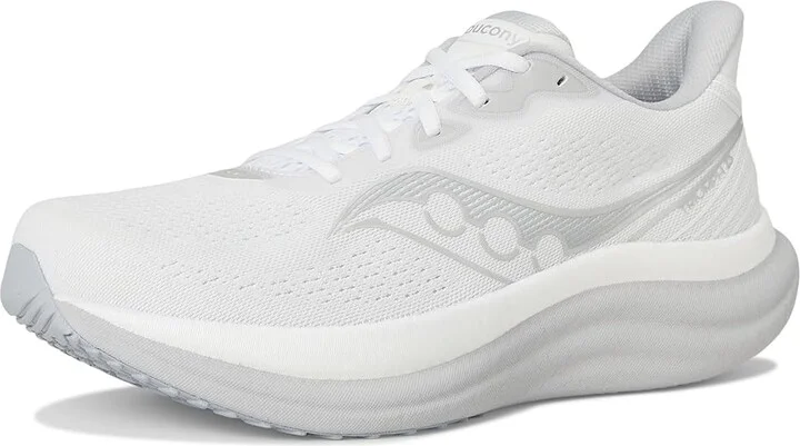Saucony Triumph 23 Men's Running Shoes White/Cloud : 12 D - Medium, Textile - Image 5