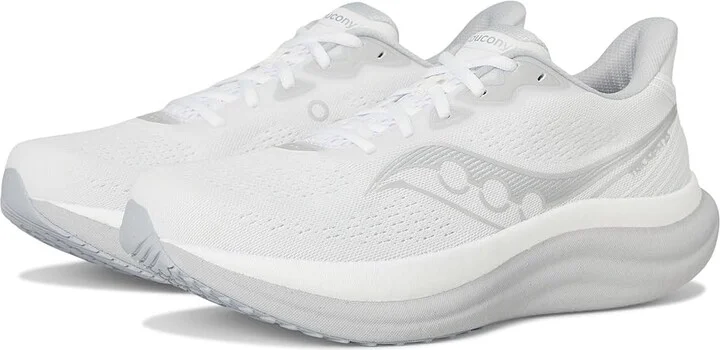 Saucony Triumph 23 Men's Running Shoes White/Cloud : 12 D - Medium, Textile
