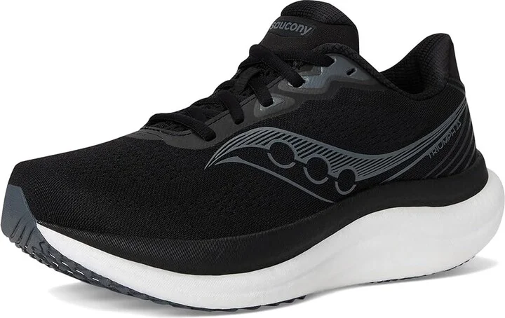 Saucony Triumph 23 Women's Running Shoes Black/White : 11 D - Wide, Textile - Image 5