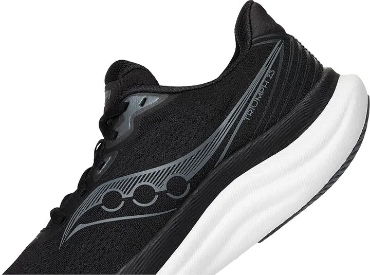Saucony Triumph 23 Women's Running Shoes Black/White : 11 D - Wide, Textile - Image 7