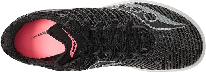 Saucony Velocity MP Women's Shoes Black/Vizi : 5 B - Medium, Textile - Image 2