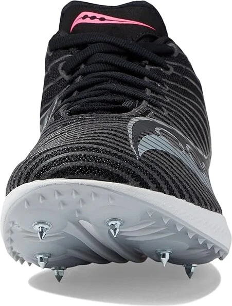 Saucony Velocity MP Women's Shoes Black/Vizi : 5 B - Medium, Textile - Image 3