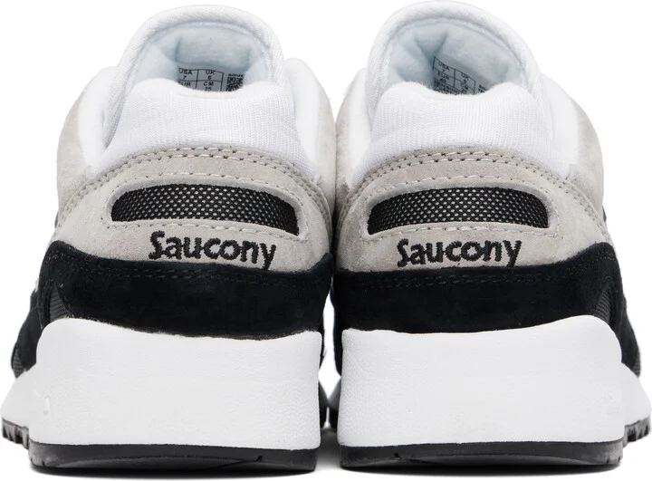 Saucony White & Black Shadow 6000 Sneakers - Image 2