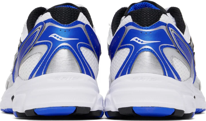Saucony White & Blue Ride Millennium Sneakers - Image 2