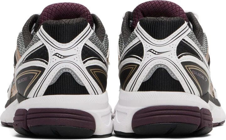 Saucony White & Gray ProGrid Guide 7 Sneakers - Image 2