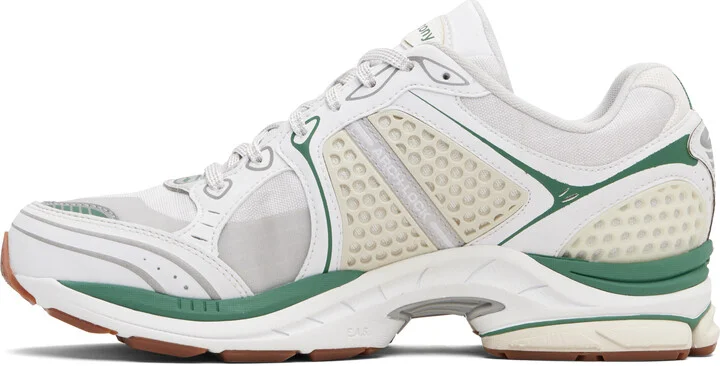 Saucony White & Green ProGrid Triumph 4 Sneakers - Image 3