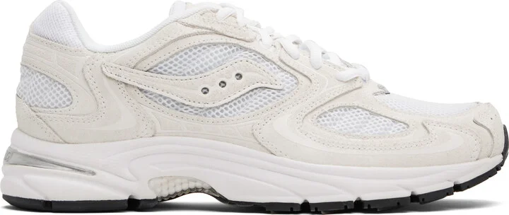 Saucony White & Off-White Grid Jazz 9 Suede Sneakers