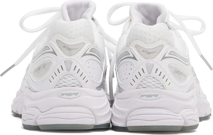 Saucony White ProGrid Omni 9 Socktop Sneakers - Image 2