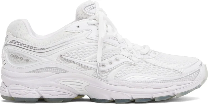 Saucony White ProGrid Omni 9 Socktop Sneakers