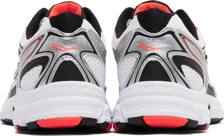 Saucony White & Silver Ride Millennium Sneakers - Image 2