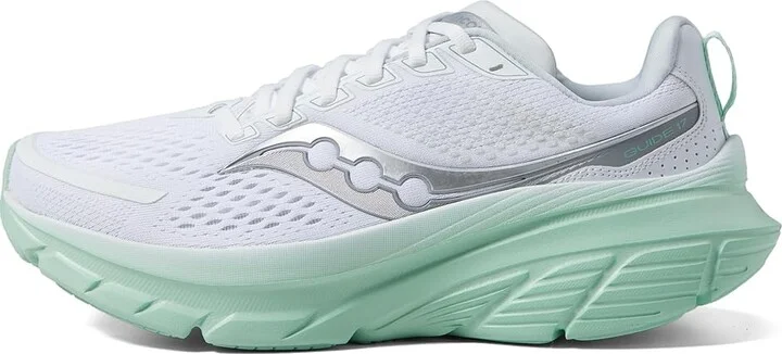 Saucony Women's Guide 17 Women's Shoes White/Jade : 5 B - Medium, Synthetic/Textile - Image 5