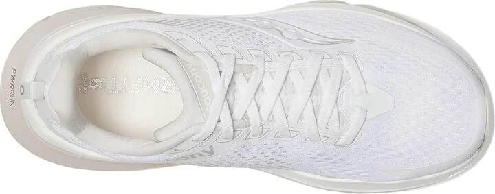 Saucony Women's Guide 17 Women's Shoes White/Moon : 12 B - Medium, Synthetic/Textile - Image 2