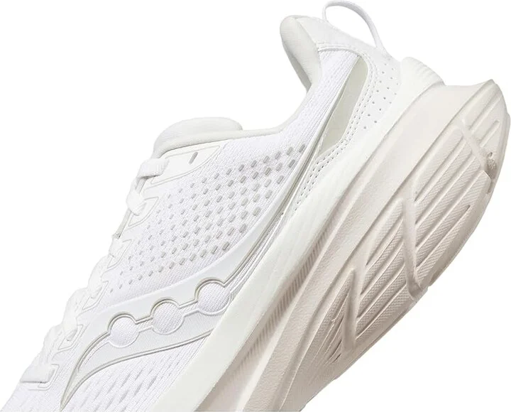 Saucony Women's Guide 17 Women's Shoes White/Moon : 12 B - Medium, Synthetic/Textile - Image 4